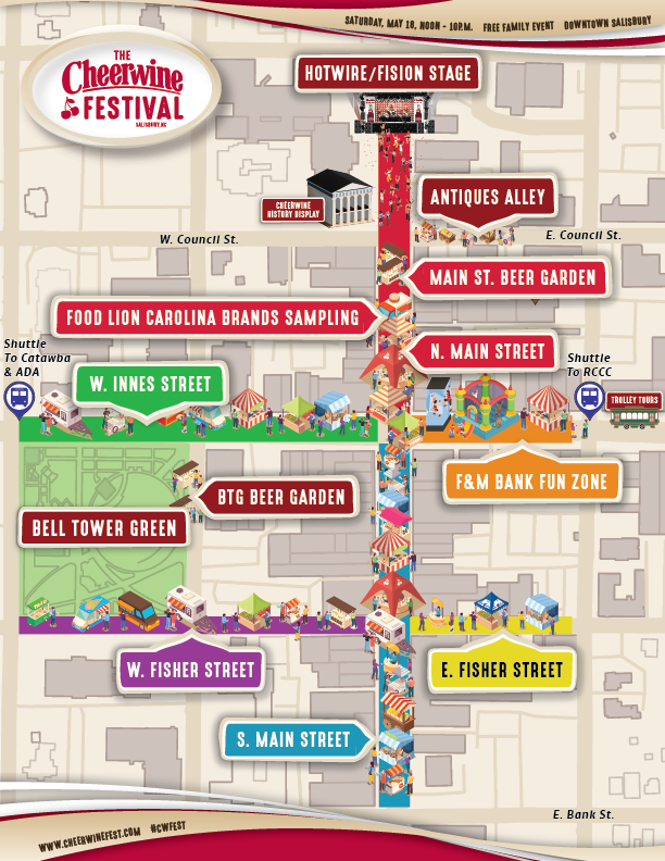 2024 Cheerwine Festival Map