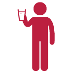 icon of person drinking beer