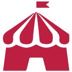 icon of circus tent